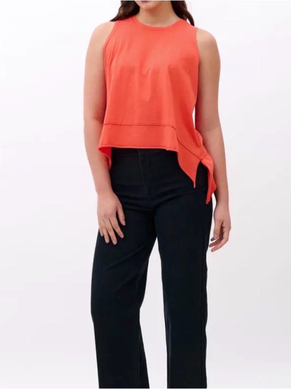 Women's Sleeveless organic cotton Red Tank